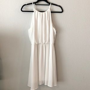 Lush White Mini Dress